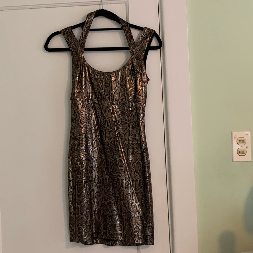 Guess snakeskin dress size 0